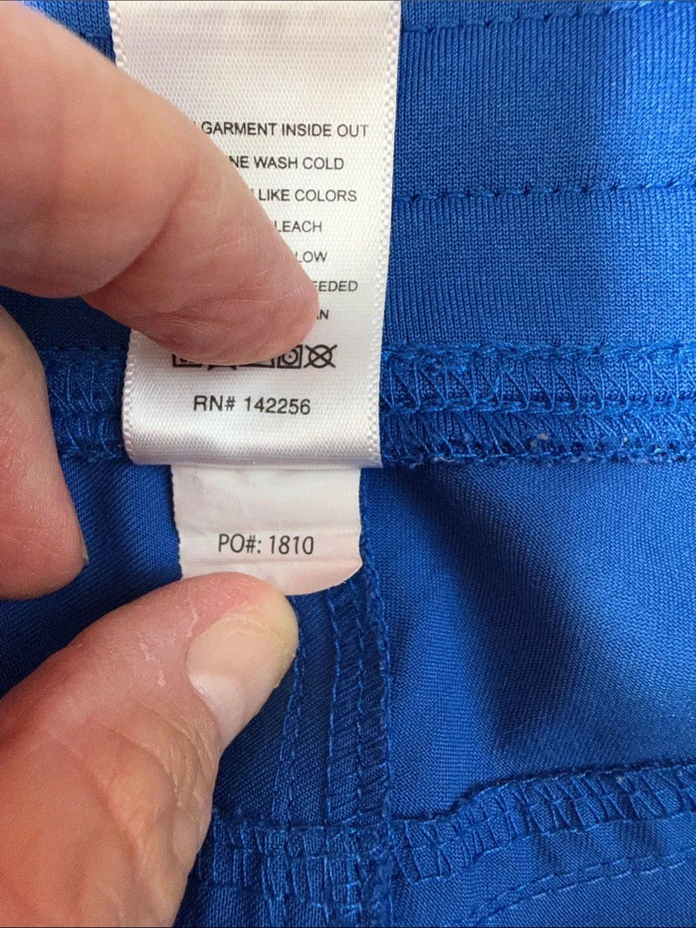 FIGS Blue Straight-Leg Work Pants